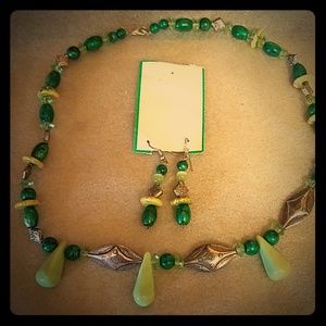 Costume Necklace and matching earrings
